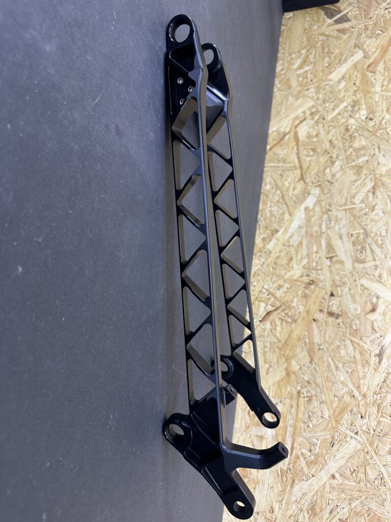 CNC milled custom seatstay for specialized enduro. milled by G Machines